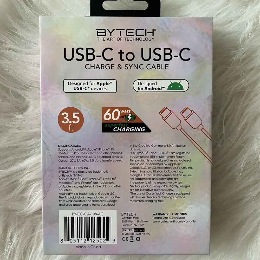 USB- C to USB- C Cable